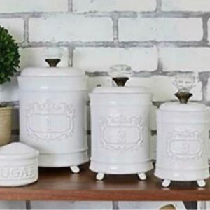 Mud pie set of 3 canisters